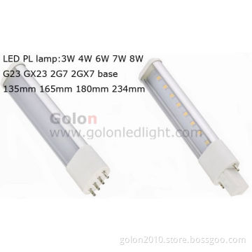 LED Pl Lamp G23, Gx23, 2g7, 2gx7, 8W/6W/4W 135/165/180/234mm Long G23 LED Pl Light